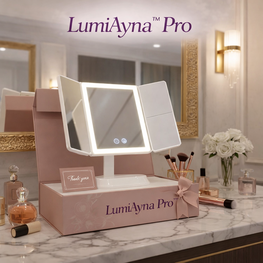 LumiAyna™ Pro – LED Işıklı Profesyonel Makyaj Aynası