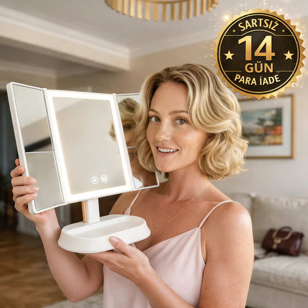 LumiAyna™ Pro – LED Işıklı Profesyonel Makyaj Aynası